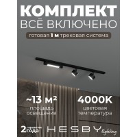 Комплект трековый Hesby Lighting Skylite №14 HSBL_kompl_S014_NI1B4K