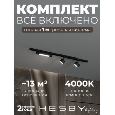 Комплект трековый Hesby Lighting Skylite №14 HSBL_kompl_S014_NI1B4K