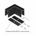 Соединитель угловой L-образный для треков накладных Hesby Lighting ElDeko HSBL_0053_1