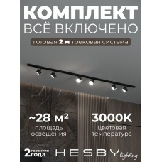 Комплект трековый Hesby Lighting Skylite №13 HSBL_kompl_S013_NI2B3K