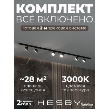 Комплект трековый Hesby Lighting Skylite №13 HSBL_kompl_S013_NI2B3K