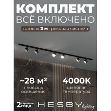 Комплект трековый Hesby Lighting Skylite №13 HSBL_kompl_S013_NI2B4K