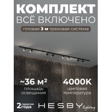 Комплект трековый Hesby Lighting Skylite №3 HSBL_kompl_S003_NI3B4K