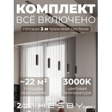 Комплект трековый Hesby Lighting Skylite №12 HSBL_kompl_S012_VI2B3K
