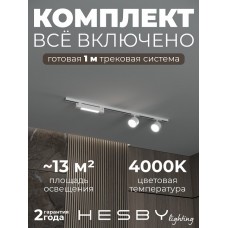 Комплект трековый Hesby Lighting Skylite №14 HSBL_kompl_S014_NI1W4K