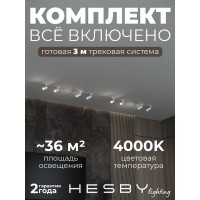 Комплект трековый Hesby Lighting Skylite №3 HSBL_kompl_S003_VI3W4K