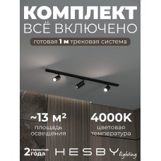Комплект трековый Hesby Lighting Skylite №3 HSBL_kompl_S003_NI1B4K