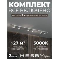 Комплект трековый Hesby Lighting Skylite №3 HSBL_kompl_S003_NI2W3K