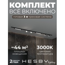 Комплект трековый Hesby Lighting Skylite №14 HSBL_kompl_S014_NI3B3K