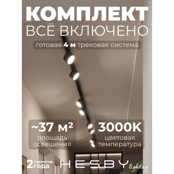 Комплект трековый Hesby Lighting Skylite №13 HSBL_kompl_S013_NI4B3K