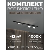 Комплект трековый Hesby Lighting Skylite №14 HSBL_kompl_S014_VI1B4K Комплект трековый Hesby Lighting Skylite №14 HSBL_kompl_S014_VI1B4K