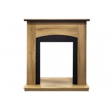 Каминокомплект Barcelona (разборный) - Дуб золотой с очагом Fobos FX M Black RC