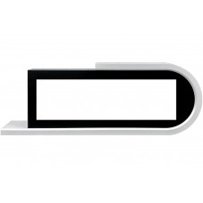 Каминокомплект Basel 60 L - Белый с черным с очагом Vision 60 LED