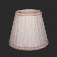 Абажур Bohemia Ivele SH33A-160 Шампань индийский шелк с бело-золотой каймой