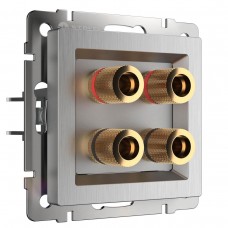 Акустическая розетка Werkel cеребряный рифленый W1185009 4690389159916 Акустическая розетка Werkel cеребряный рифленый W1185009 4690389159916