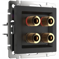 Акустическая розетка Werkel черный матовый W1185008 4690389157059 Акустическая розетка Werkel черный матовый W1185008 4690389157059