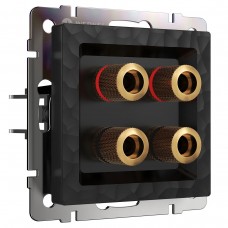 Акустическая розетка Werkel Hammer х4 черный W1285008 4690389163128 Акустическая розетка Werkel Hammer х4 черный W1285008 4690389163128