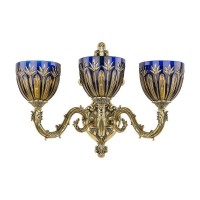 Бра Bohemia Ivele 7101B15/3/210 GB P1 U Amber-Blue/H-1I Бра Bohemia Ivele 7101B15/3/210 GB P1 U Amber-Blue/H-1I