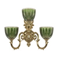 Бра Bohemia Ivele 7203B16/2+1/210 G P1 U Clear-Green/H-1K Бра Bohemia Ivele 7203B16/2+1/210 G P1 U Clear-Green/H-1K