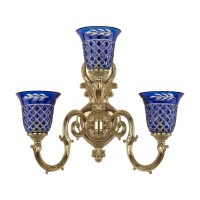 Бра Bohemia Ivele 7203B16/2+1/210 G P2 U Clear-Blue/H-1J Бра Bohemia Ivele 7203B16/2+1/210 G P2 U Clear-Blue/H-1J