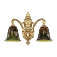 Бра Bohemia Ivele 7209B15/2/175 FP P2 D Amber-Green/H-1K Бра Bohemia Ivele 7209B15/2/175 FP P2 D Amber-Green/H-1K