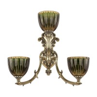 Бра Bohemia Ivele 7211B15/2+1/210 GB P1 U Amber-Green/H-1K Бра Bohemia Ivele 7211B15/2+1/210 GB P1 U Amber-Green/H-1K