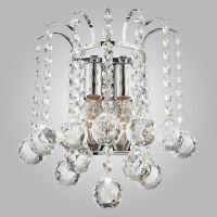 Бра Eurosvet 3299/2 хром/прозрачный хрусталь Strotskis Бра Eurosvet 3299/2 хром/прозрачный хрусталь Strotskis