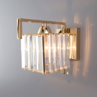 Бра Eurosvet April 10126/1 золото/прозрачный хрусталь Strotskis Бра Eurosvet April 10126/1 золото/прозрачный хрусталь Strotskis