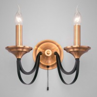 Бра Eurosvet Lazzaro 60098/2 черный Бра Eurosvet Lazzaro 60098/2 черный
