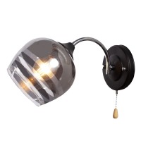 Бра IMEX MD.0889-1-W BK+CH Бра IMEX MD.0889-1-W BK+CH