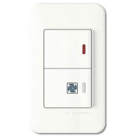 Двухклавишный выключатель IMEX 70 WIDE WH WSN 2636 WH Двухклавишный выключатель IMEX 70 WIDE WH WSN 2636 WH