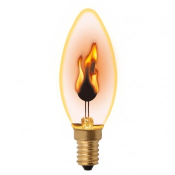 Лампа накаливания Uniel E14 3W золотистая IL-N-C35-3/RED-FLAME/E14/CL UL-00002981