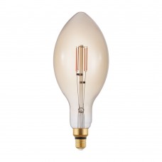 Лампа светодиодная диммируемая филаментная Eglo E27 4W 2200K янтарная 12591 Лампа светодиодная диммируемая филаментная Eglo E27 4W 2200K янтарная 12591