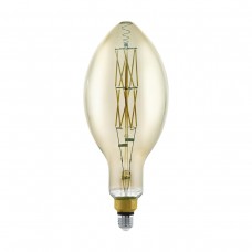 Лампа светодиодная диммируемая филаментная Eglo E27 8W 3000K дымчатая 11843 Лампа светодиодная диммируемая филаментная Eglo E27 8W 3000K дымчатая 11843