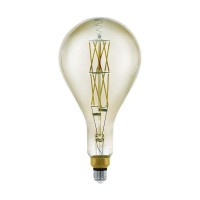 Лампа светодиодная диммируемая филаментная Eglo E27 8W 3000K дымчатая 11844 Лампа светодиодная диммируемая филаментная Eglo E27 8W 3000K дымчатая 11844