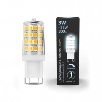 Лампа светодиодная диммируемая Gauss G9 3W 4100K прозрачная 107309203 Лампа светодиодная диммируемая Gauss G9 3W 4100K прозрачная 107309203