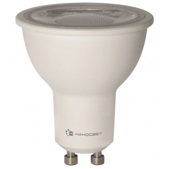 Лампа светодиодная диммируемая Наносвет GU10 6W 2700K прозрачная LH-MR16-D-8/GU10/827 L242