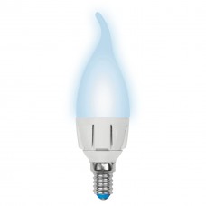 Лампа светодиодная диммируемая Uniel E14 7W 4000K матовая LED-CW37 7W/4000K/E14/FR/DIM PLP01WH UL-00004298