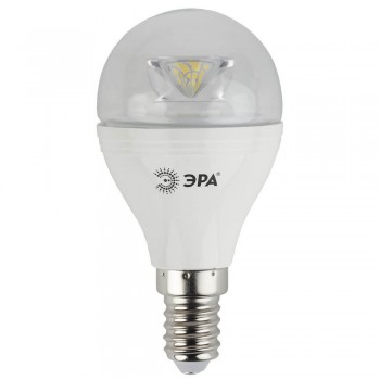 Лампа светодиодная ЭРА E14 7W 4000K прозрачная LED P45-7W-840-E14-Clear Б0020552