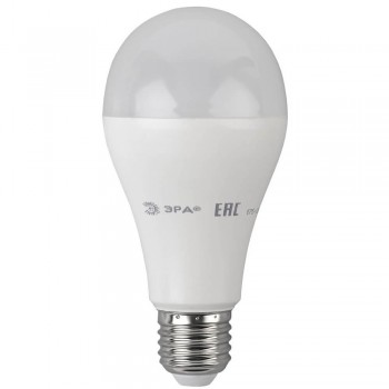 Лампа светодиодная ЭРА E27 19W 6000K матовая LED A65-19W-860-E27 Б0031704