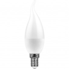 Лампа светодиодная Feron E14 11W 4000K Свеча на ветру Матовая LB-770 25940