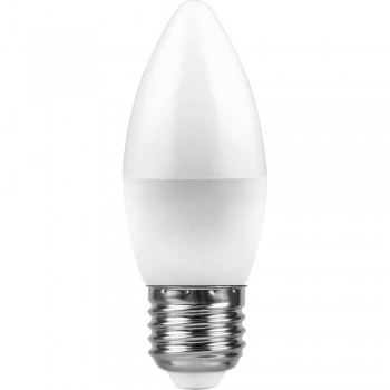 Лампа светодиодная Feron E27 11W 4000K Свеча Матовая LB-770 25944