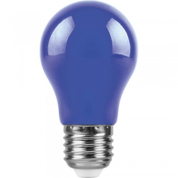 Лампа светодиодная Feron E27 3W синяя LB-375 25923