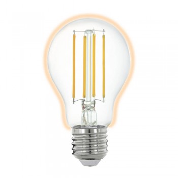 Лампа светодиодная филаментная диммируемая Eglo E27 6W 2700K прозрачная 11861