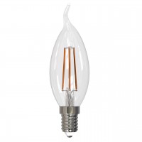 Лампа светодиодная филаментная диммируемая Uniel E14 9W 4000K прозрачная LED-CW35-9W/4000K/E14/CL/DIM GLA01TR UL-00005190