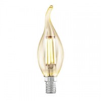 Лампа светодиодная филаментная Eglo E14 4W 2200К янтарь 11559
