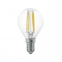 Лампа светодиодная филаментная Eglo E14 4W 2700К прозрачная 11499 Лампа светодиодная филаментная Eglo E14 4W 2700К прозрачная 11499