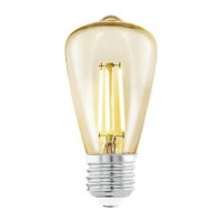 Лампа светодиодная филаментная Eglo E27 3,5W 2200К янтарь 11553 Лампа светодиодная филаментная Eglo E27 3,5W 2200К янтарь 11553