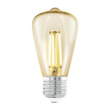 Лампа светодиодная филаментная Eglo E27 3,5W 2200К янтарь 11553