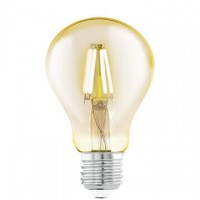 Лампа светодиодная филаментная Eglo E27 4W 2200К янтарь 11555 Лампа светодиодная филаментная Eglo E27 4W 2200К янтарь 11555